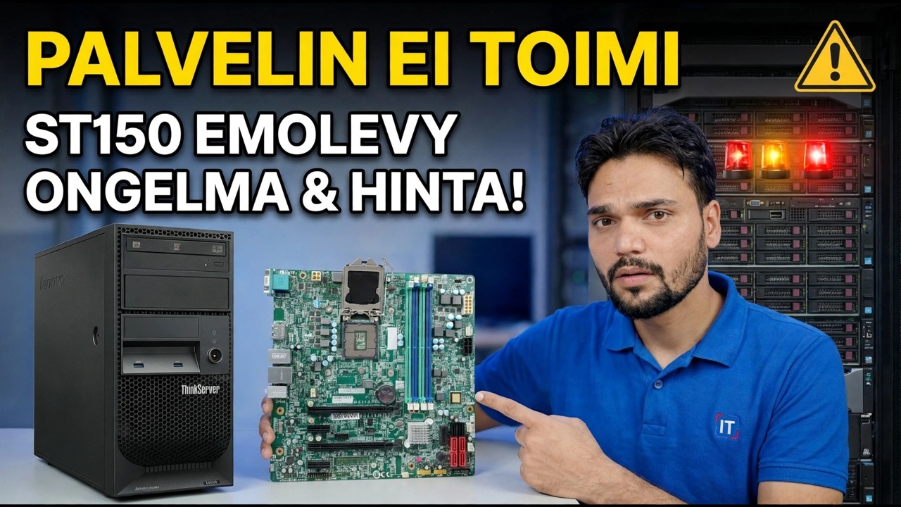 Lenovo ST150 -emolevy on kuollut? 😳 Hinta- ja korjausopas!
