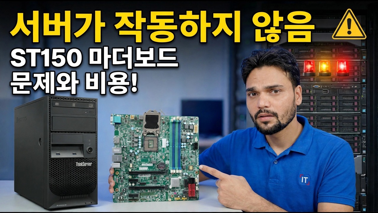 Lenovo ST150 마더보드가 죽었나요? 😳 가격 및 수정 안내!