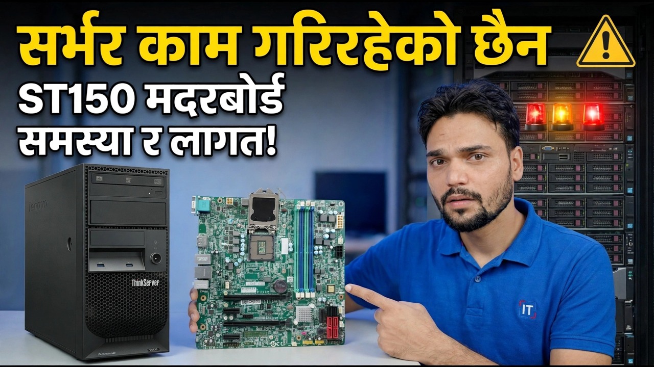 Lenovo ST150 Motherboard मृत? 😳 मूल्य र फिक्स गाइड!