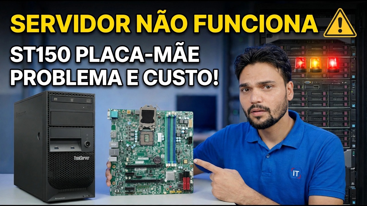 Placa-mãe Lenovo ST150 morta? 😳 Guia de preços e consertos!