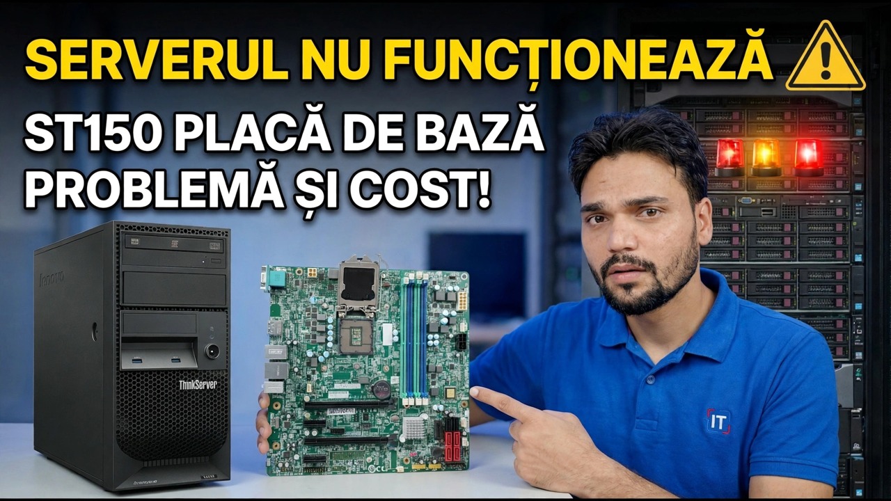 Placa de bază Lenovo ST150 moartă? 😳 Ghid de preț și fix!