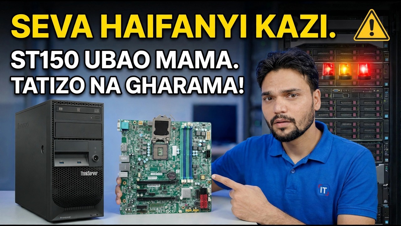 Ubao wa mama wa Lenovo ST150 umekufa? 😳 Mwongozo wa Bei na Urekebishaji!