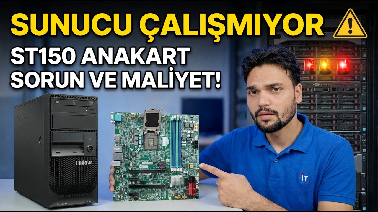 Lenovo ST150 Anakart Öldü mü? 😳 Fiyat ve Düzeltme Kılavuzu!