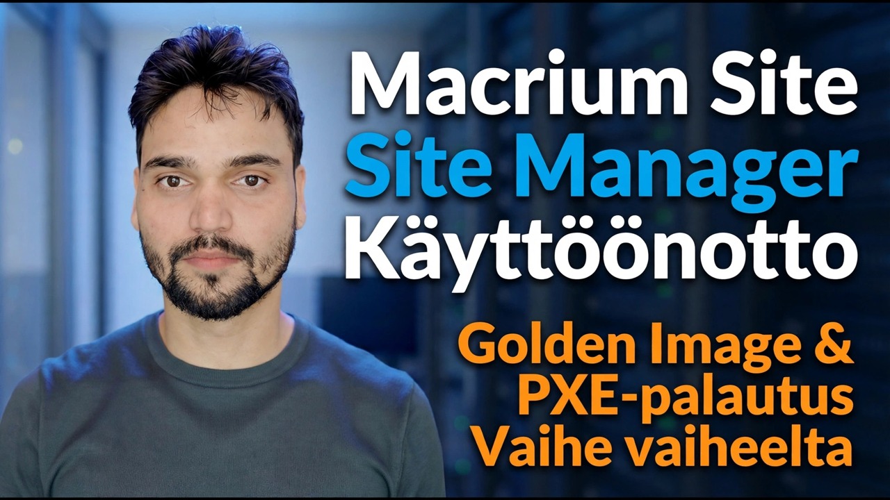 Macrium Site Managerin käyttöönotto