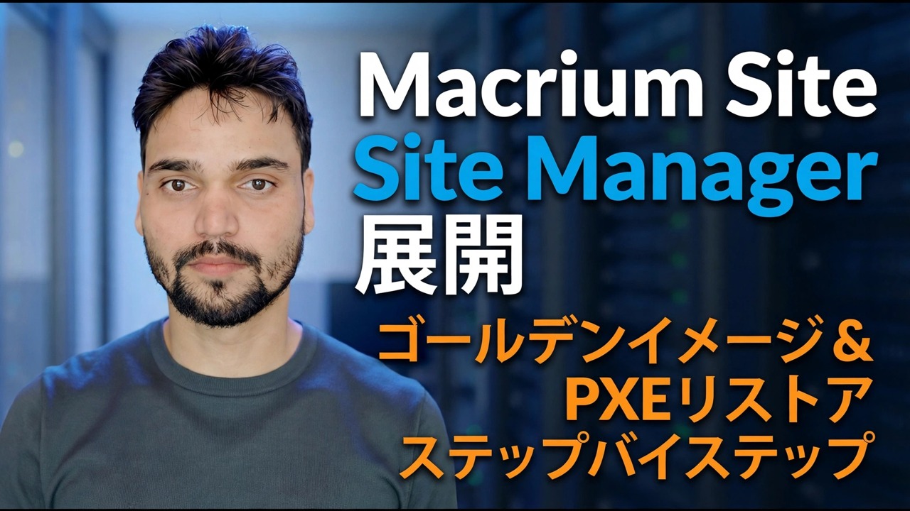 Macrium サイトマネージャーの導入
