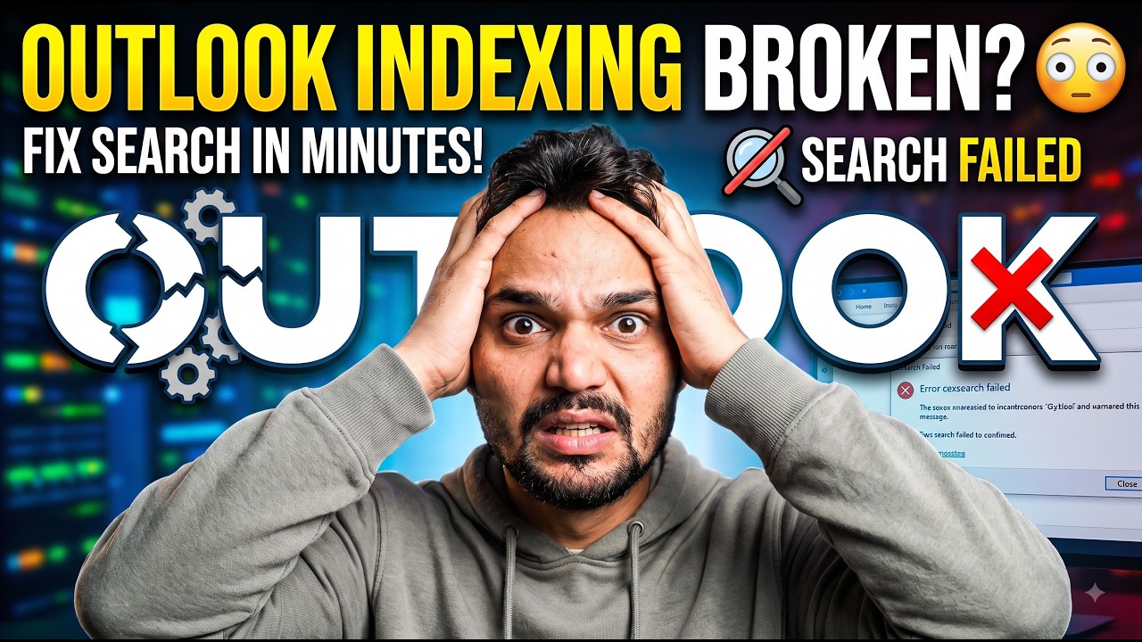 Outlook Indexing Not Working? 😳 Fix Search in Minutes