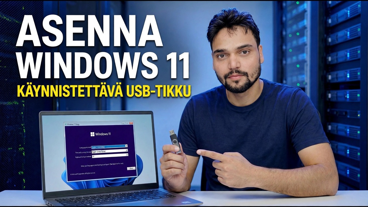 Asenna Windows 11 Bootable Pendriven avulla