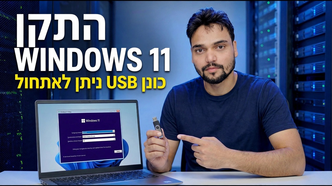 התקן את Windows 11 באמצעות אתחול Pendrive