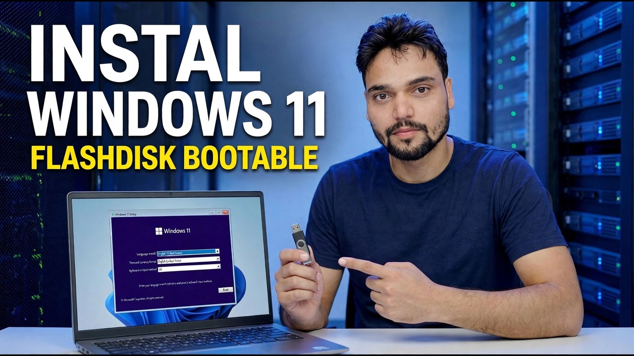 Instal Windows 11 menggunakan Flashdisk yang Dapat Di-boot
