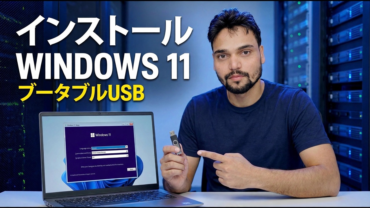 ブータブルペンドライブを使用して Windows 11 をインストールする