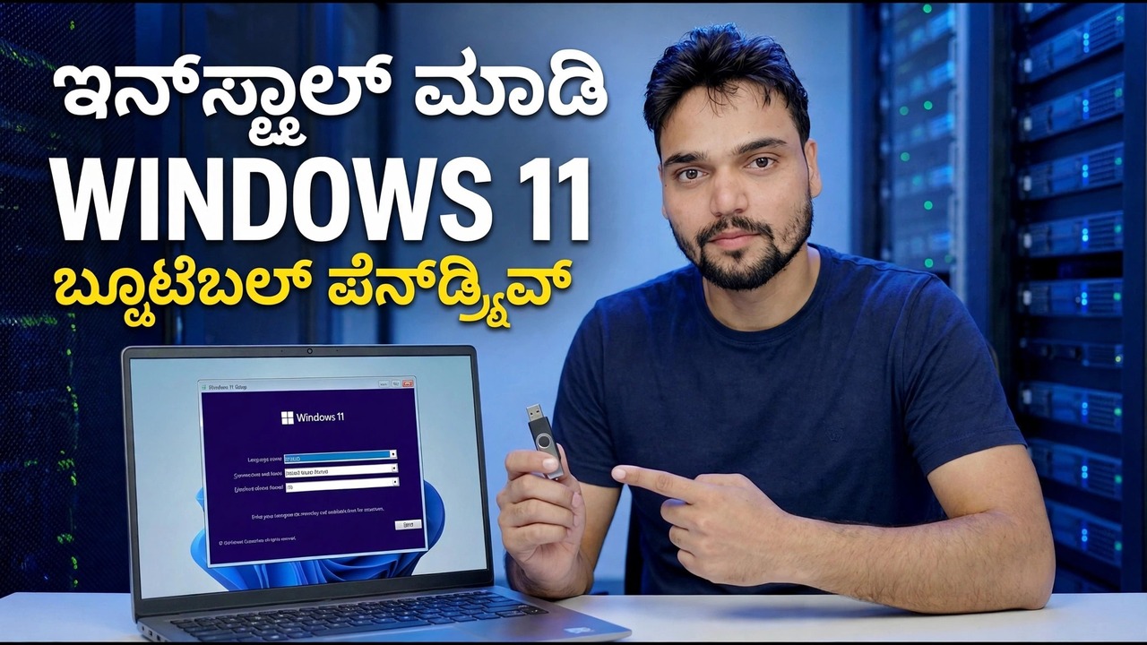 ಬೂಟ್ ಮಾಡಬಹುದಾದ ಪೆನ್ಡ್ರೈವ್ ಬಳಸಿ ವಿಂಡೋಸ್ 11 ಅನ್ನು ಸ್ಥಾಪಿಸಿ