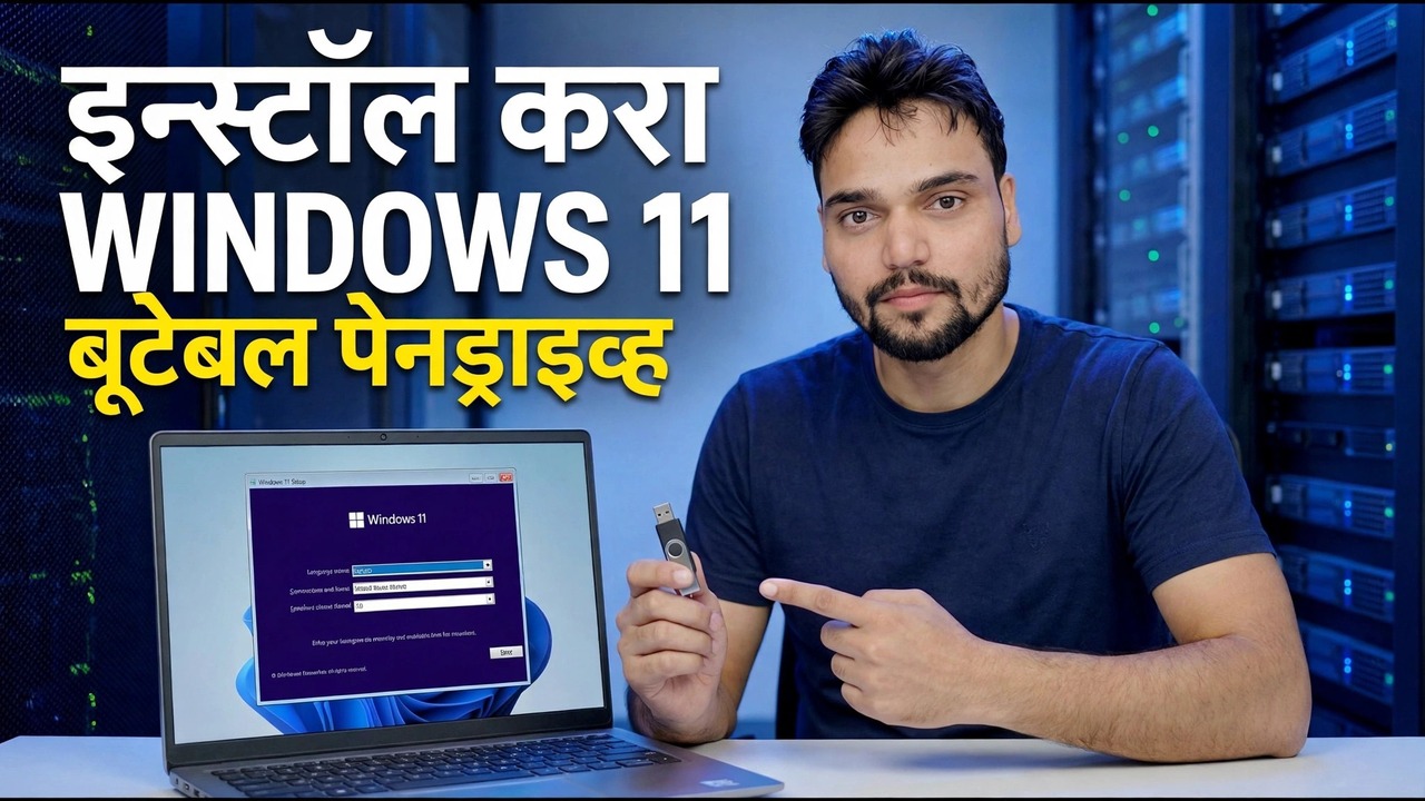 बूटेबल पेनड्राईव्ह वापरून Windows 11 इंस्टॉल करा