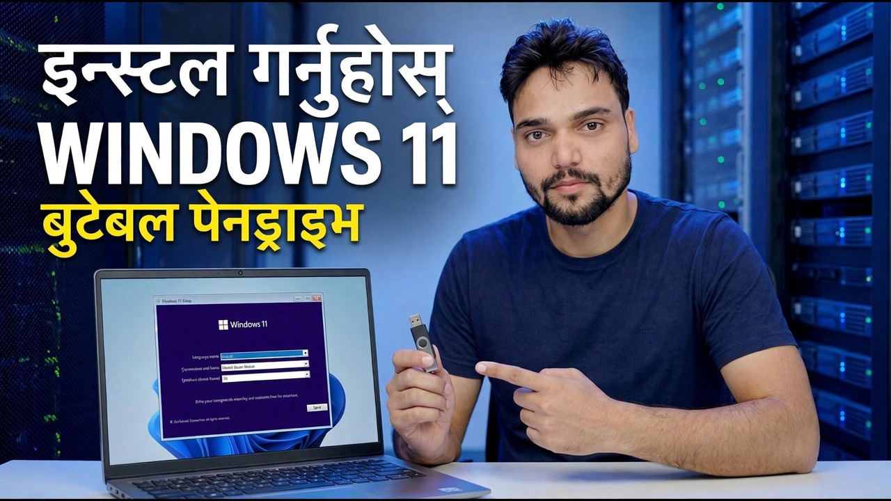 Bootable Pendrive प्रयोग गरेर Windows 11 स्थापना गर्नुहोस्