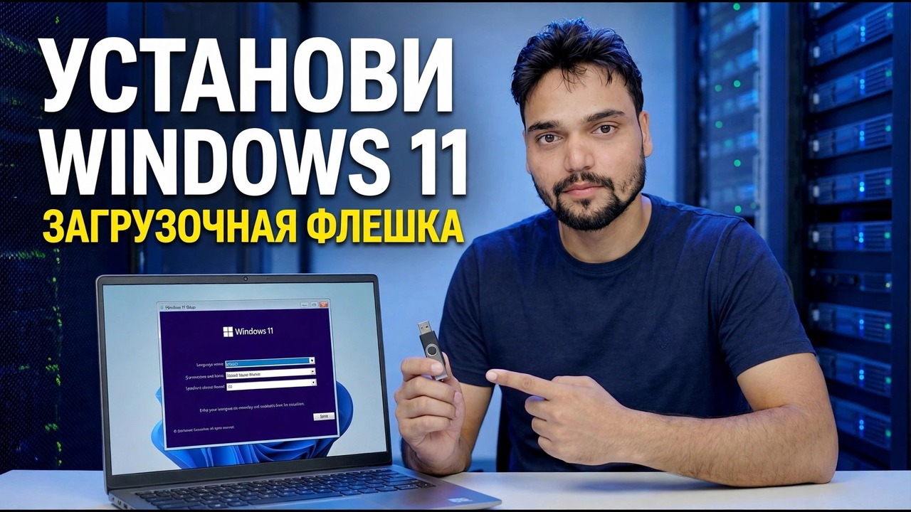 Установите Windows 11 с помощью загрузочной флешки