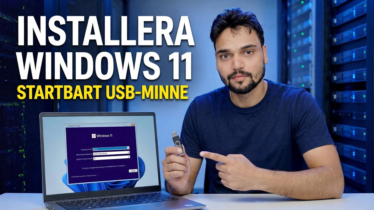 Installera Windows 11 med Bootable Pendrive