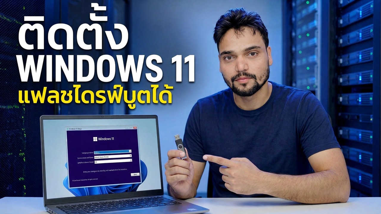 ติดตั้ง Windows 11 โดยใช้ Bootable Pendrive