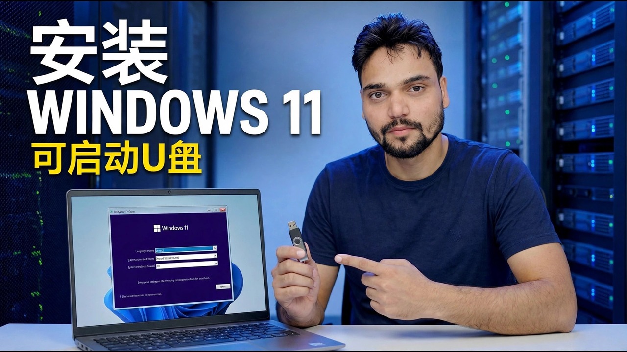 使用可启动随身碟安装 Windows 11