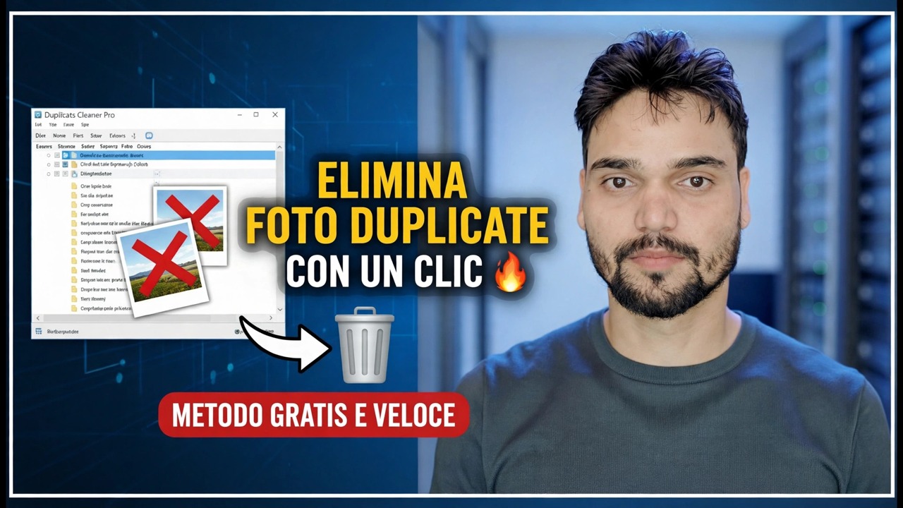 Elimina le foto duplicate con un clic 🔥 Metodo gratuito e veloce