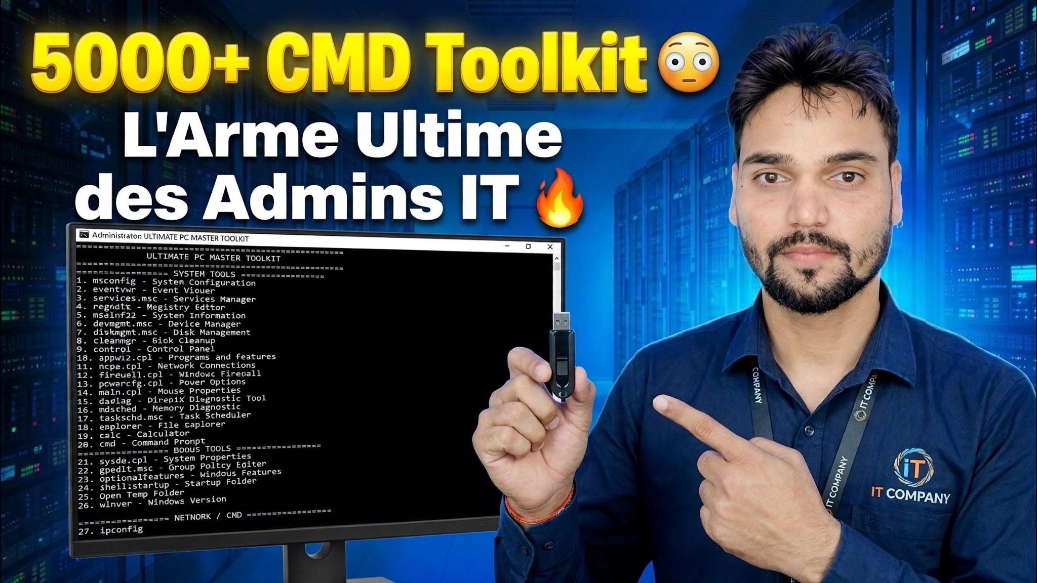 Plus de 5 000 outils CMD 😳 L'arme ultime pour les administrateurs informatiques 🔥