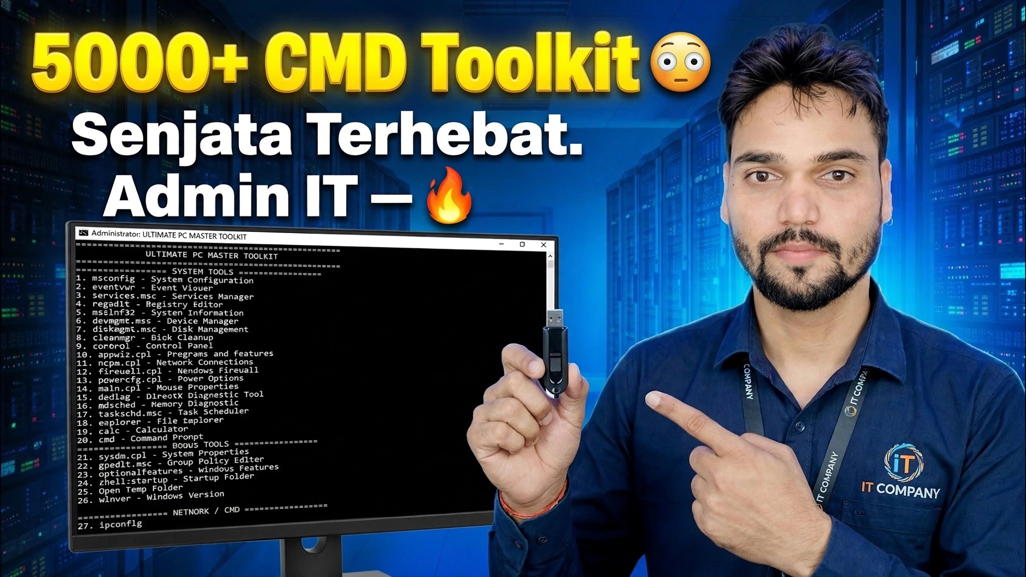 5000+ CMD Toolkit 😳 Senjata Terbaik untuk Pentadbir IT 🔥