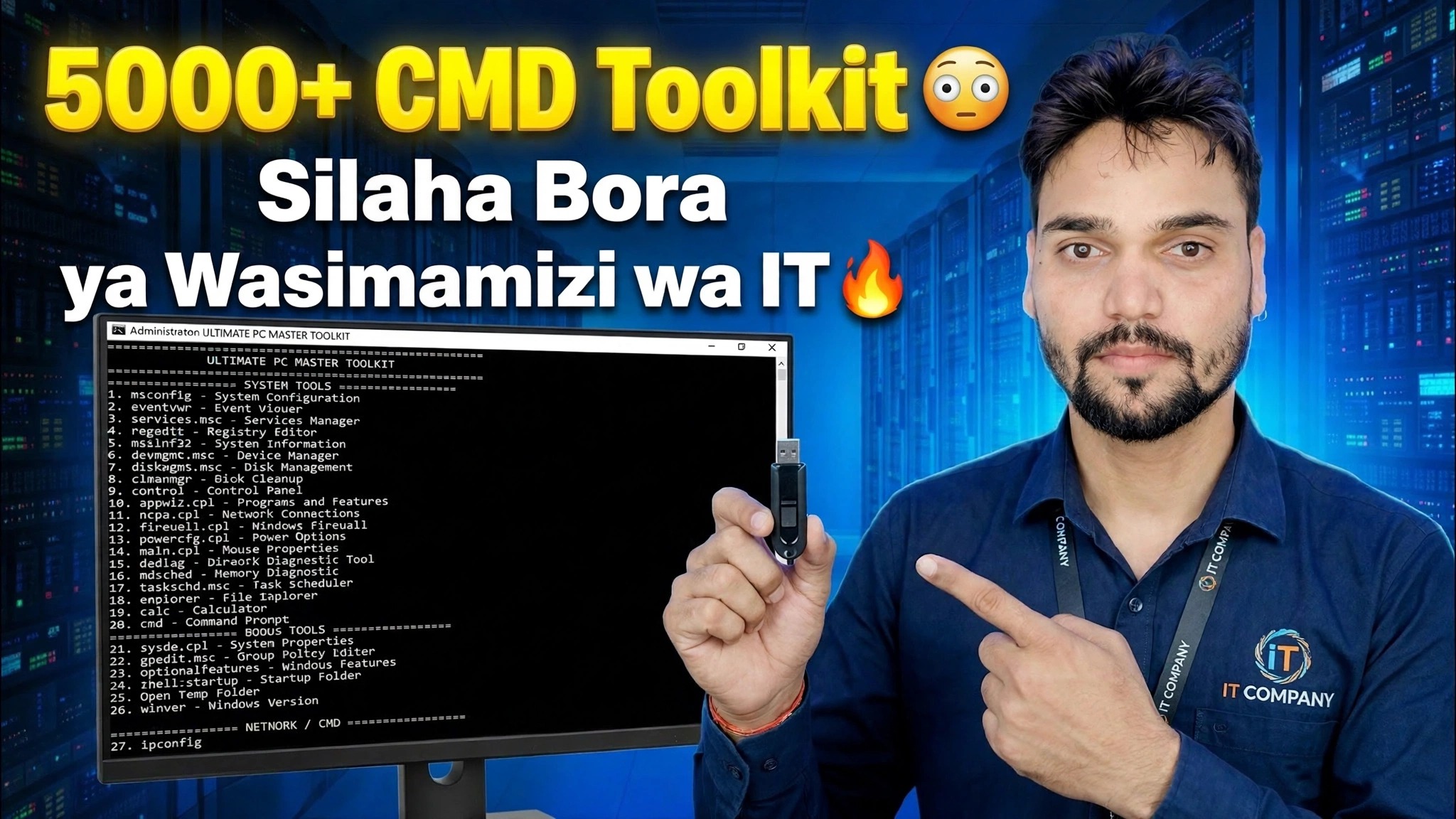 5000+ CMD Toolkit 😳 Silaha ya Mwisho kwa Wasimamizi wa IT 🔥
