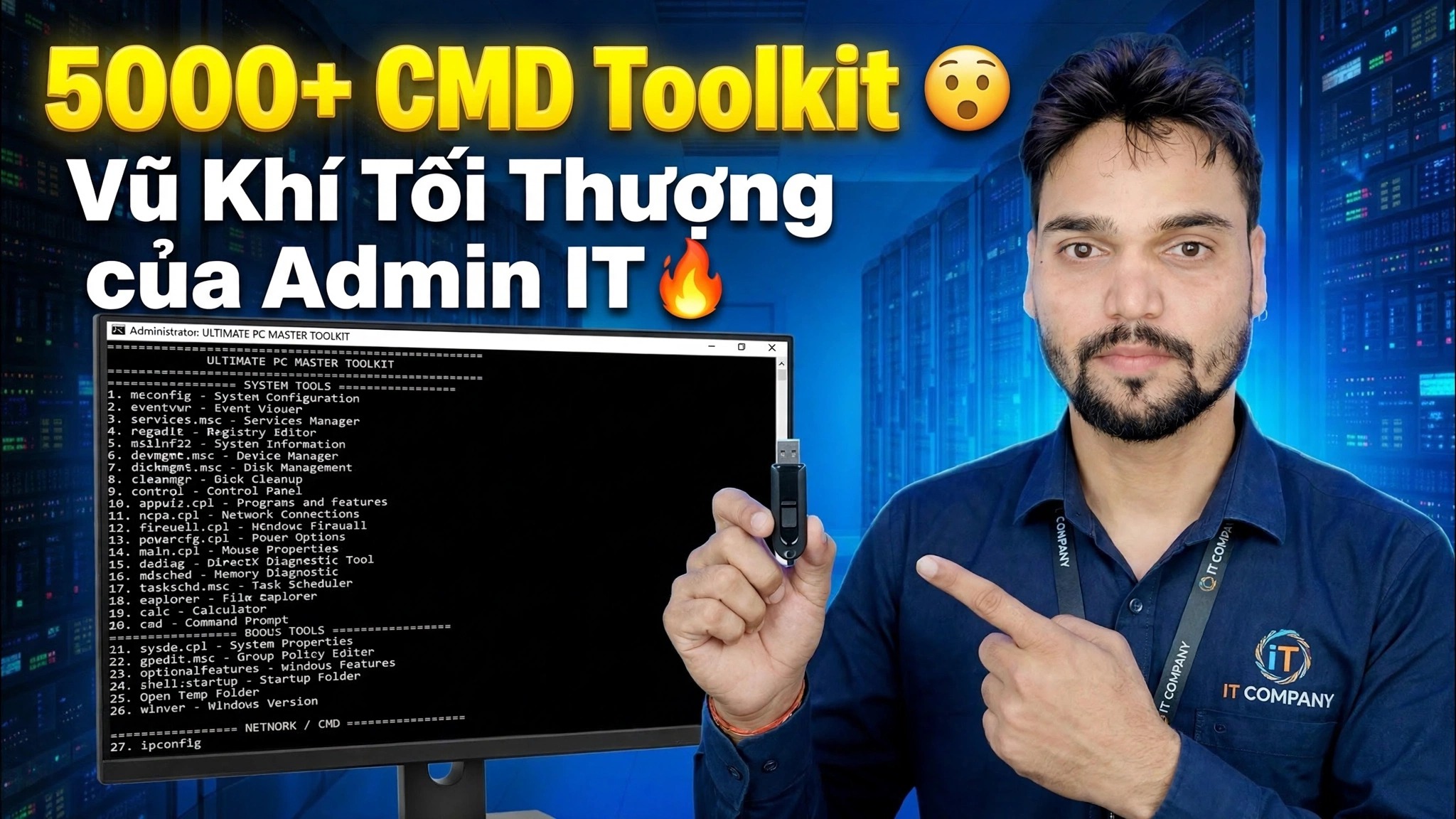 Hơn 5000 Bộ công cụ CMD 😳 Vũ khí tối thượng dành cho quản trị viên CNTT 🔥