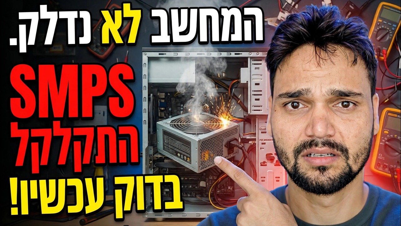 המחשב לא מופעל? בדוק את זה קודם 🔥