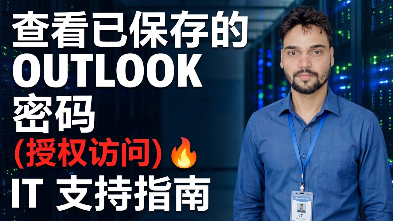 How to View Saved Outlook Passwords (Authorized Access) 🔥 IT Support Guide