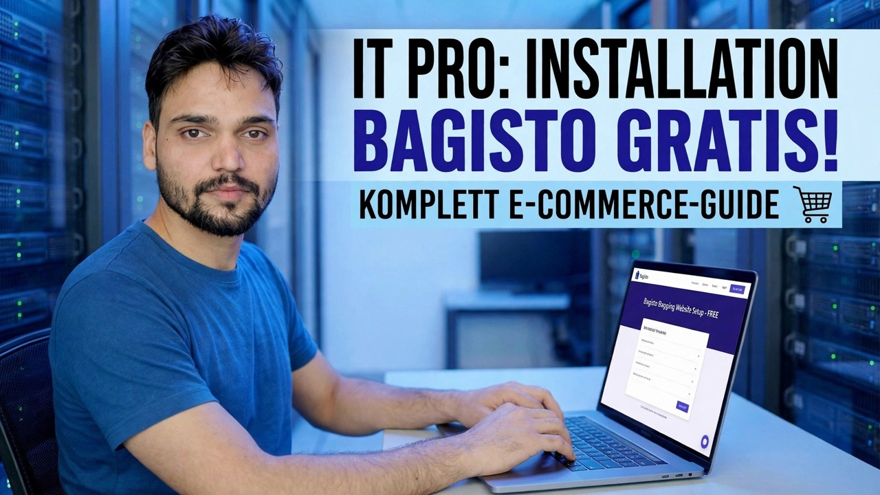Skapa gratis shoppingwebbplats med Bagisto