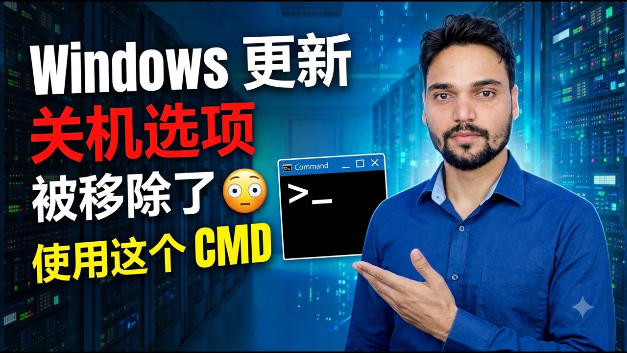 Windows Update Me Shutdown Option Nahi Hai? 😳 Restart Using CMD