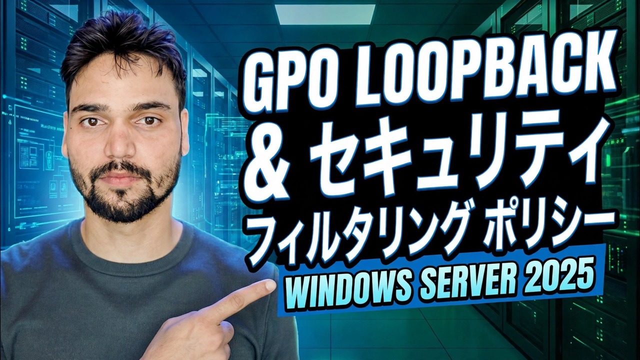 GPO ループバックとセキュリティ フィルタリングの説明