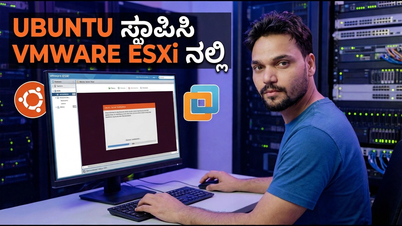 ESXi ನಲ್ಲಿ ಉಬುಂಟು ವರ್ಚುವಲೈಸೇಶನ್ - ಸೆಟಪ್, ಕಾನ್ಫಿಗರ್, ಟ್ರಬಲ್‌ಶೂಟ್