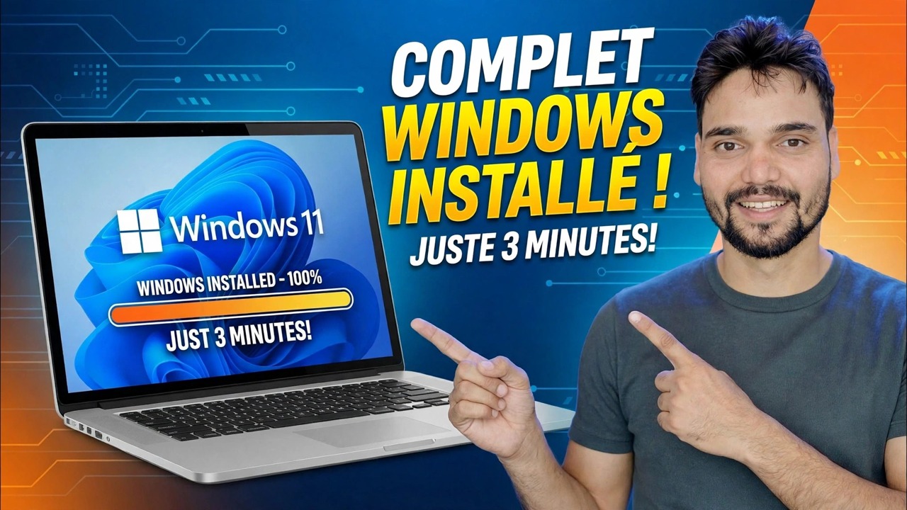 Installez Windows complet en seulement 3 minutes ⚡