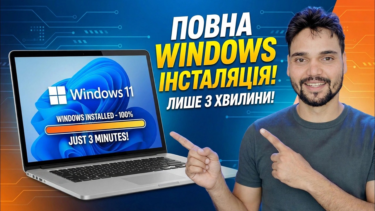 Установіть повну версію Windows всього за 3 хвилини ⚡