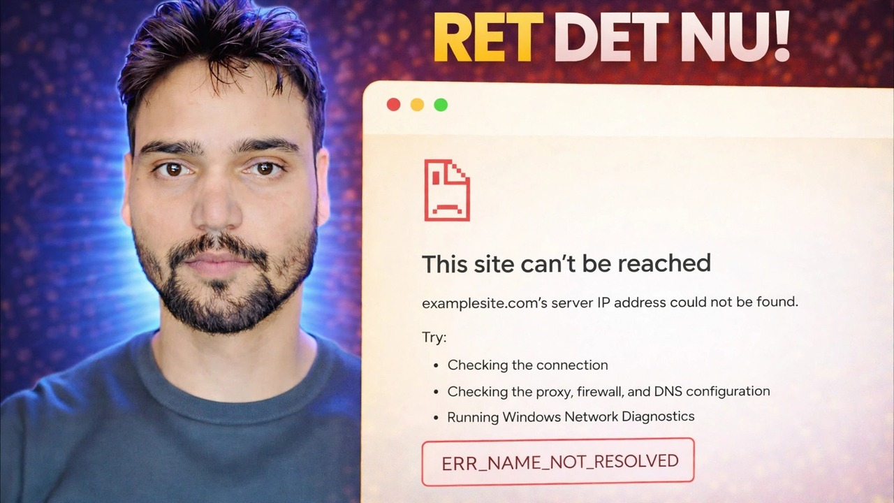ERR_NAME_NOT_RESOLVED Fejlrettelse 🔥 Internet fungerer, men webstedet åbner ikke