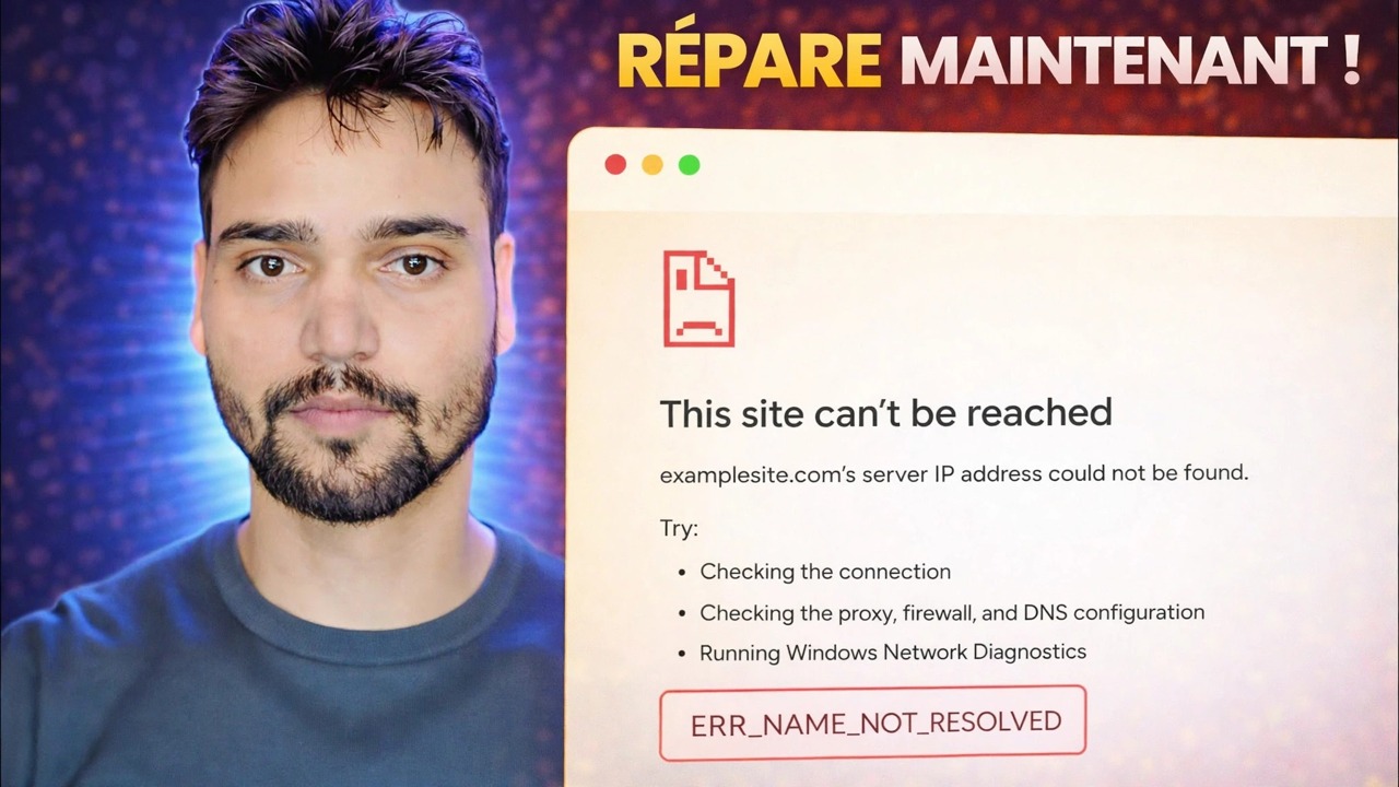 ERR_NAME_NOT_RESOLVED Correction d'erreur 🔥 Internet fonctionne mais le site Web ne s'ouvre pas