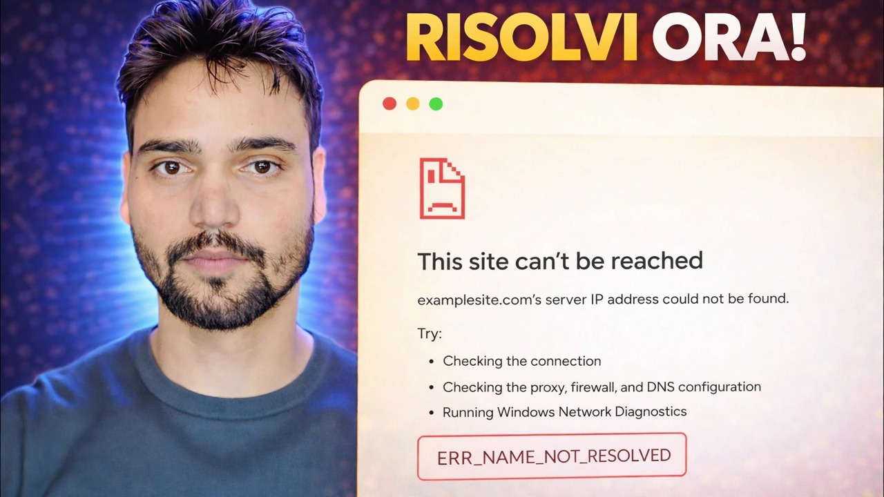 ERR_NAME_NOT_RESOLVED Correzione errore 🔥 Internet funziona ma il sito web non si apre