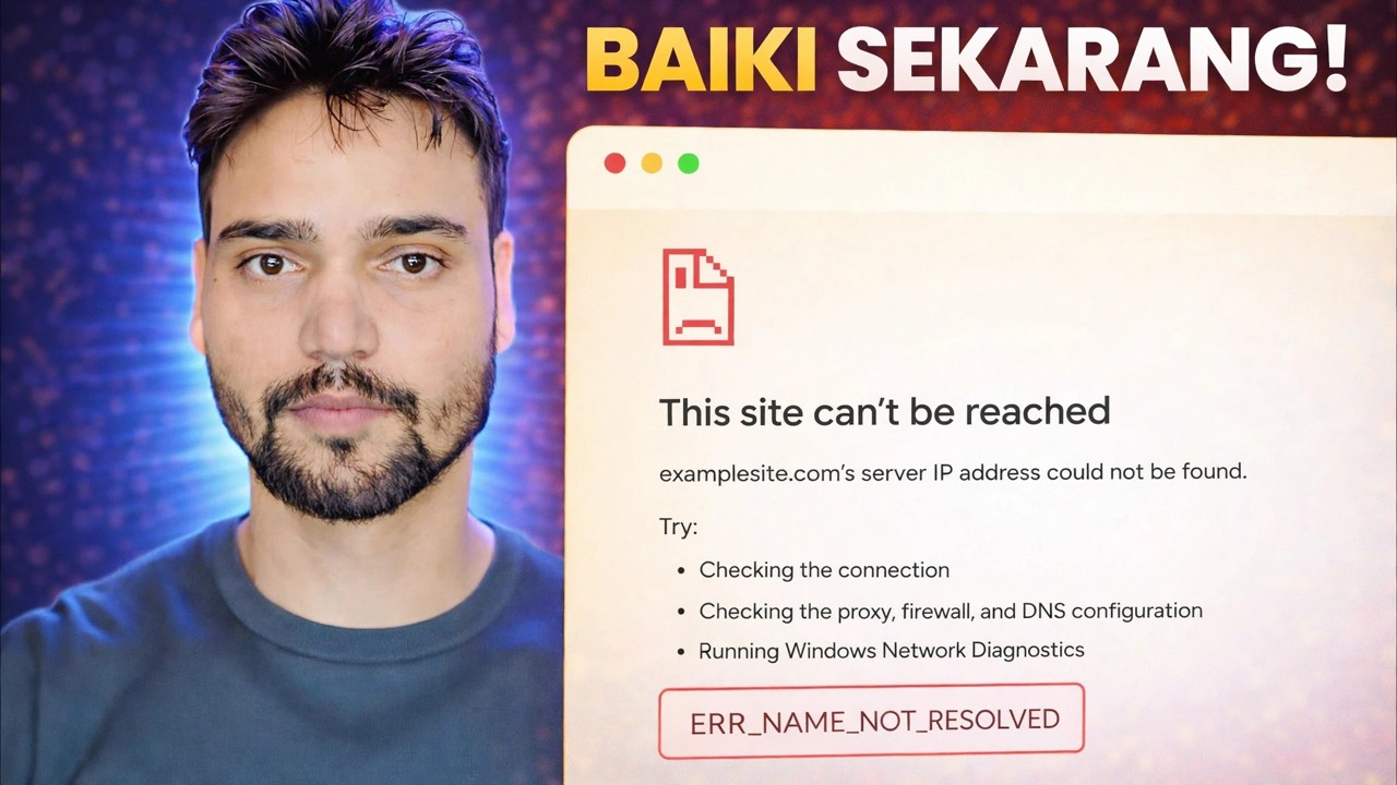 ERR_NAME_NOT_RESOLVED Betulkan Ralat 🔥 Internet Berfungsi Tetapi Laman Web Tidak Dibuka
