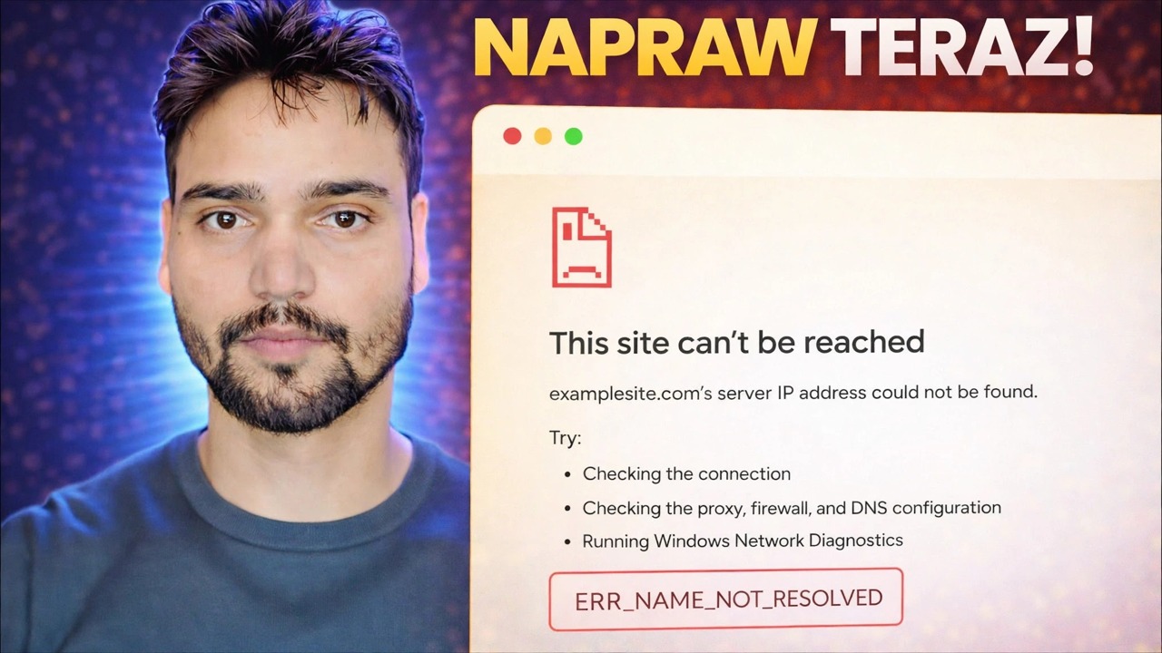 ERR_NAME_NOT_RESOLVED Naprawa błędu 🔥 Internet działa, ale strona się nie otwiera
