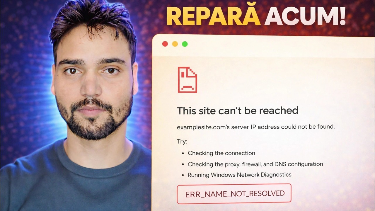 ERR_NAME_NOT_RESOLVED Remedierea erorii 🔥 Internetul funcționează, dar site-ul nu se deschide