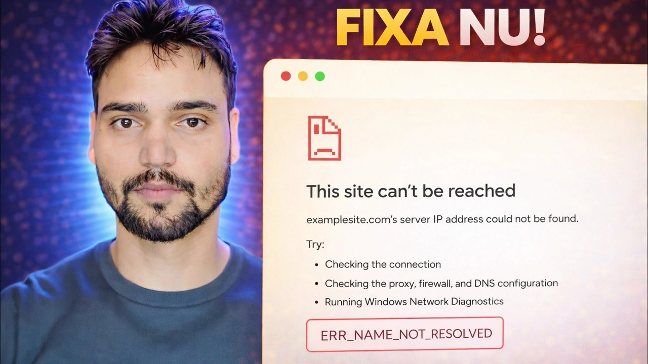 ERR_NAME_NOT_RESOLVED Felkorrigering 🔥 Internet fungerar men webbplatsen öppnas inte