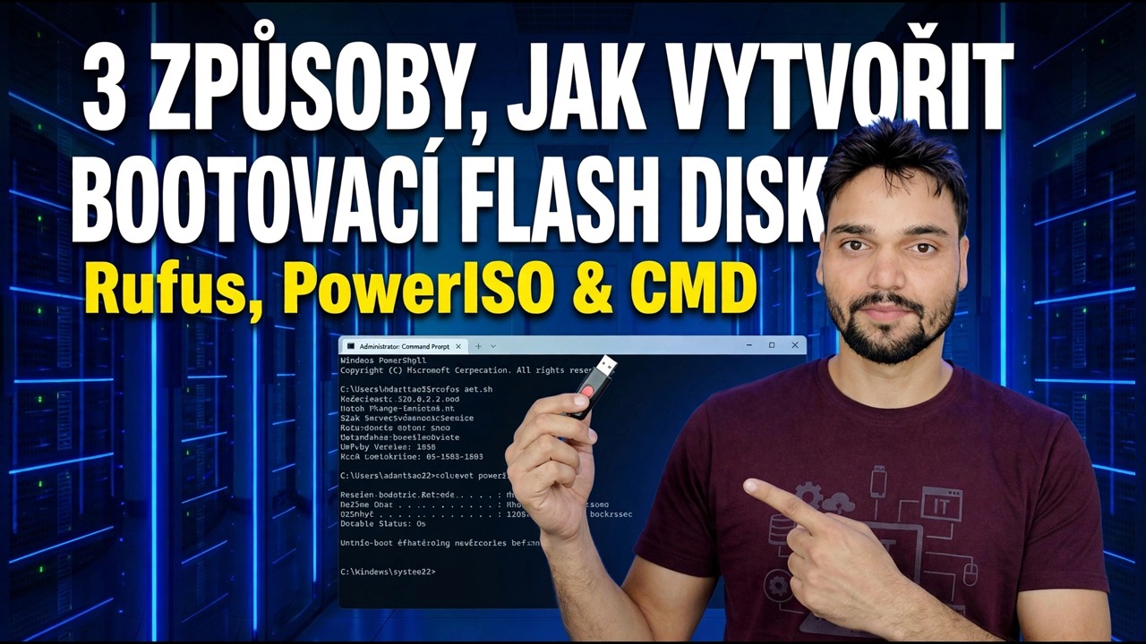 Vytvořte spouštěcí USB disk s Rufus & PowerISO – bezplatné nástroje