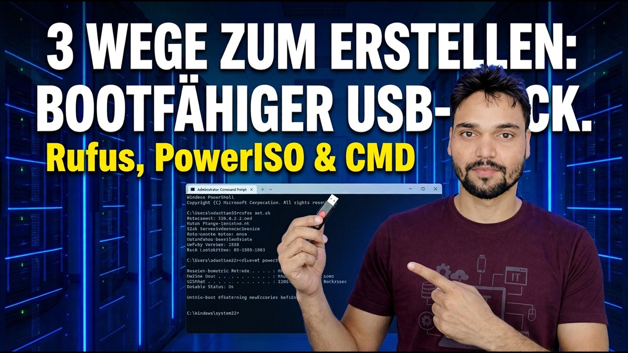 Erstellen Sie ein bootfähiges USB-Laufwerk mit Rufus und PowerISO – den kostenlosen Tools