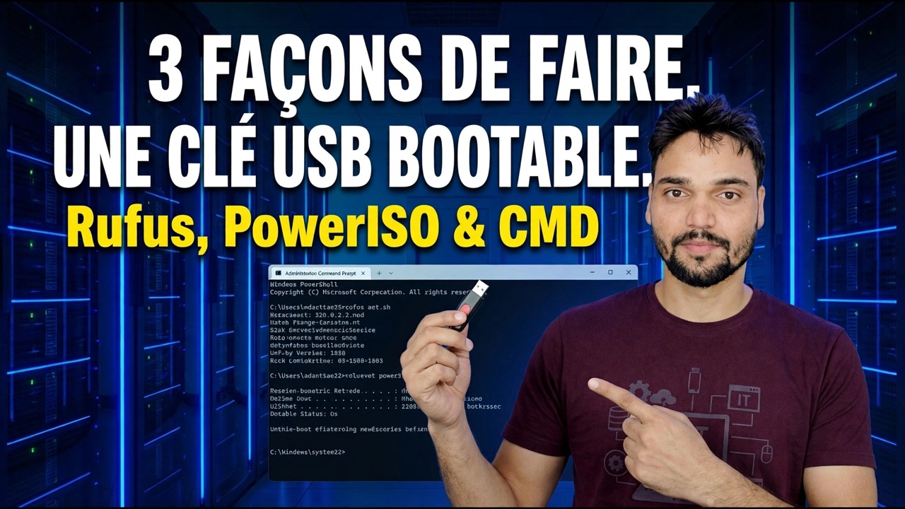 Créer une clé USB amorçable avec Rufus et PowerISO – Outils gratuits
