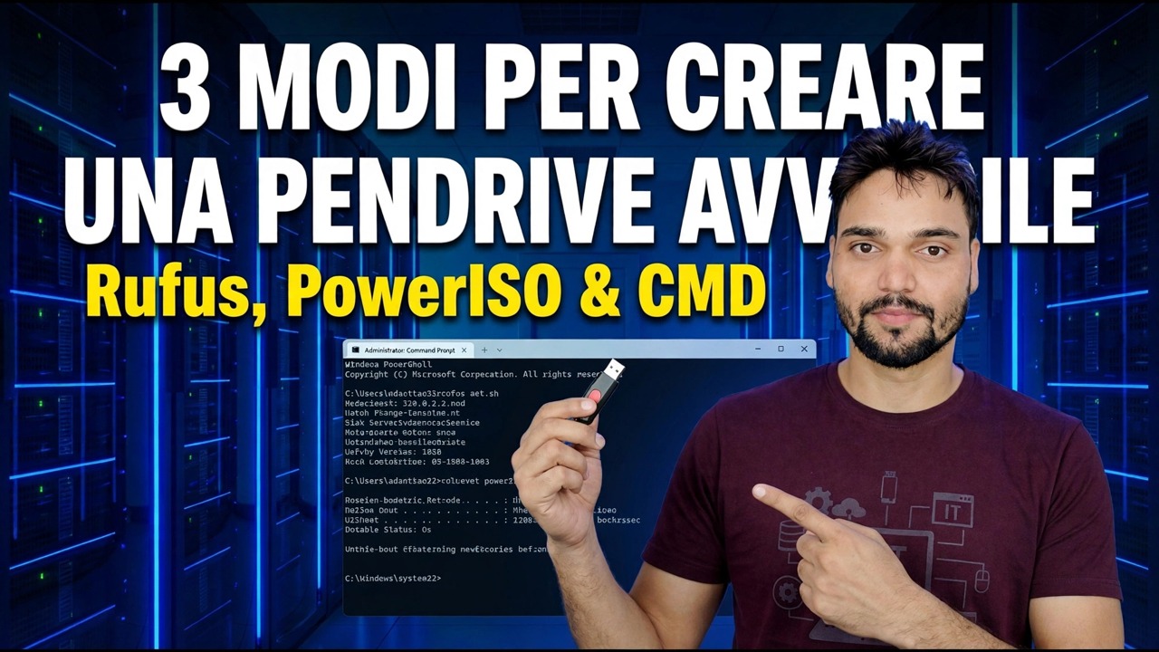 Crea un'unità USB avviabile con Rufus e PowerISO – Strumenti gratuiti