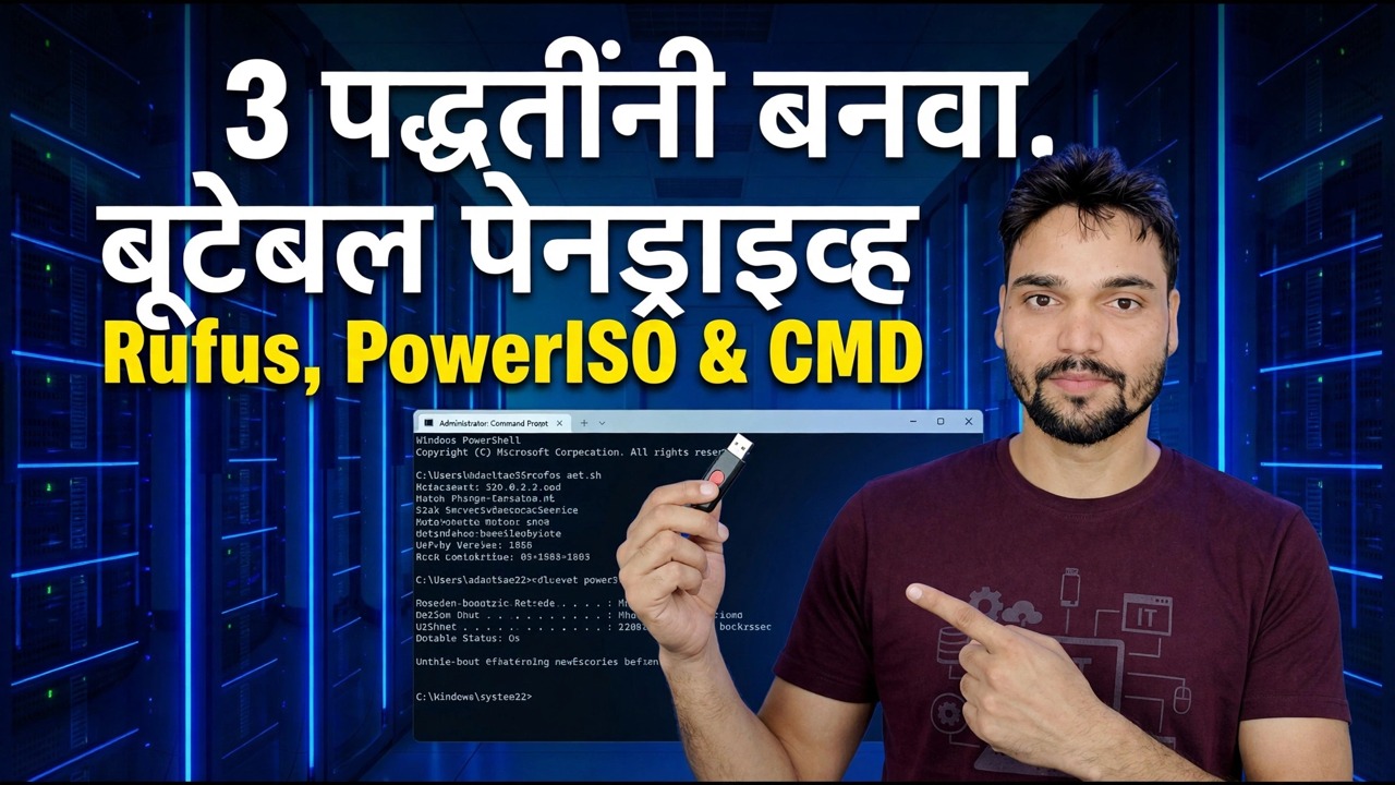 रुफस आणि पॉवरआयएसओ - विनामूल्य साधनांसह बूट करण्यायोग्य यूएसबी ड्राइव्ह तयार करा