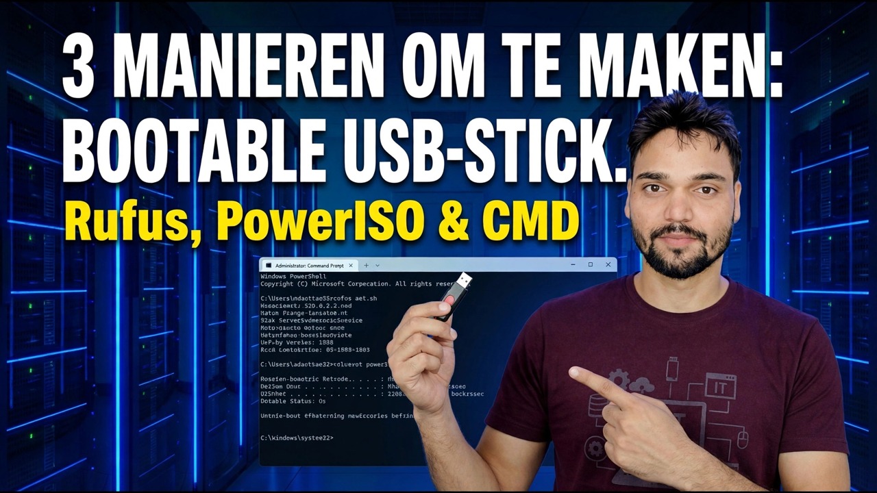 Maak een opstartbare USB-drive met Rufus & PowerISO – gratis tools