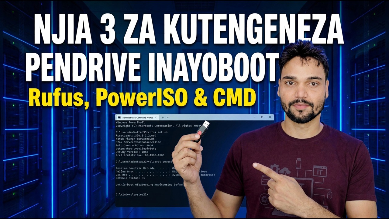 Unda Hifadhi ya USB Inayoweza Kuendeshwa na Rufus & PowerISO - Zana za Bila Malipo
