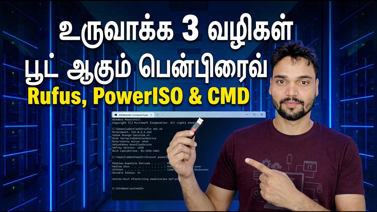 ரூஃபஸ் & பவர்ஐஎஸ்ஓ - இலவச கருவிகள் மூலம் துவக்கக்கூடிய USB டிரைவை உருவாக்கவும்