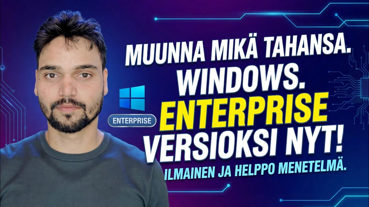 Vaihda Windows Edition -versioksi Enterprise 🔧 Suorita prosessi loppuun